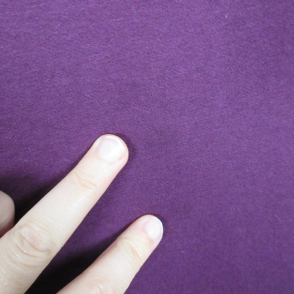 Eileen Fisher Tencel Blend Knit Pants Women L Purple Stretch Lounge Casual 362 - Picture 10 of 14